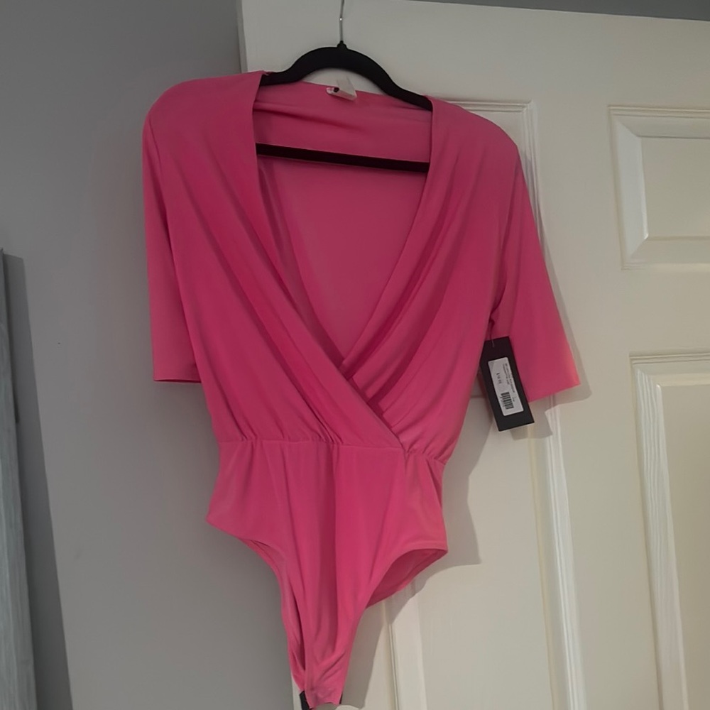 Pink Wrap Bodysuit